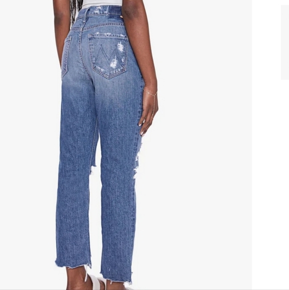 NEW Mother Superior Mid Rise Fly Cut Cropped Ankle Jeans Sz 28 - Picture 2 of 10